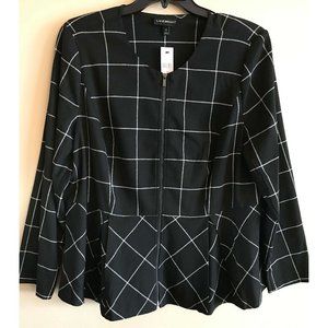 Lane Bryant Black Jacket with Peplum